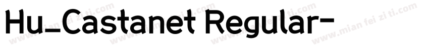 Hu_Castanet Regular字体转换